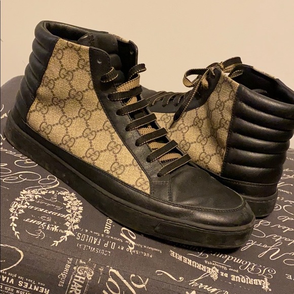 Gucci Other - GUCCI Men’s Common Leather Hightop Sneakers